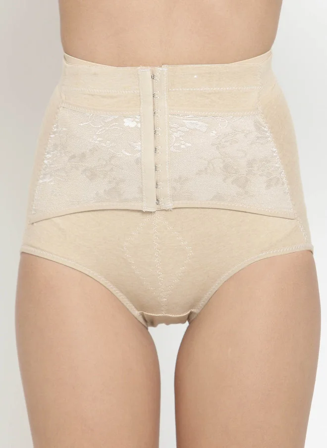 ليس اند مي  Laceandme Women Nude-Coloured Solid Shaper Brief 4393